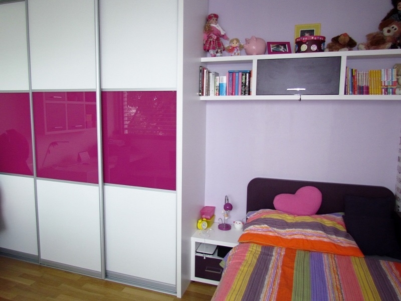 návrh interiéru - dievčenská detská izba 2 - dom Bratislava