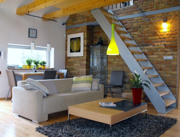 návrh interiéru - obývacia izba - rodinný dom Rusovce