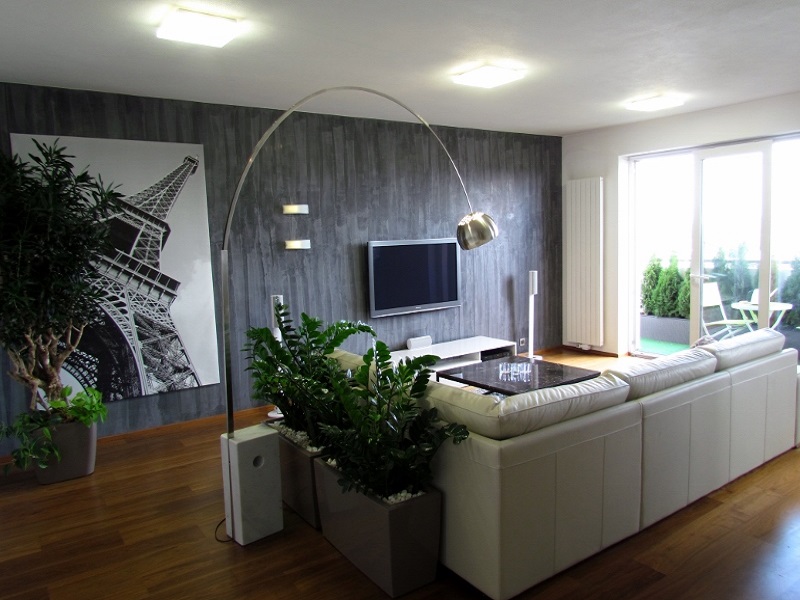 návrh interiéru - obývacia izba 4 - byt Senec